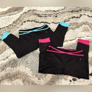 2 pairs of workout athletic leggings